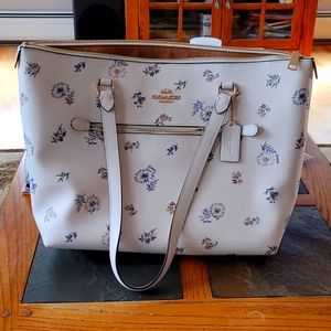 Large Coach Dandelion print tote